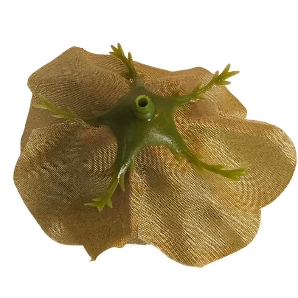 100 Moss Olive Green Satin Rose Heads Stemless Wedding Floral Craft DIY 2.5in